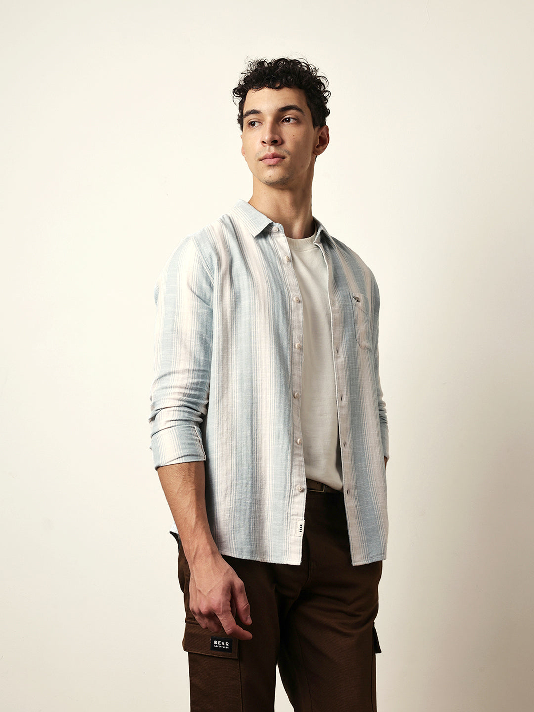 Men Modern Fit Casual Shirt