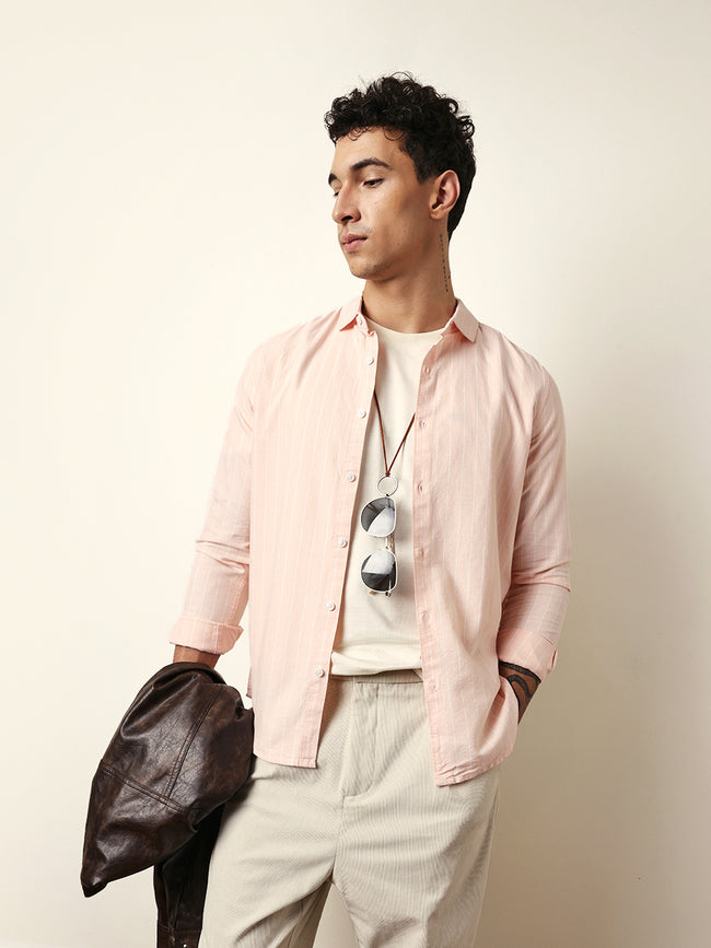 Men Modern Fit Casual Shirt