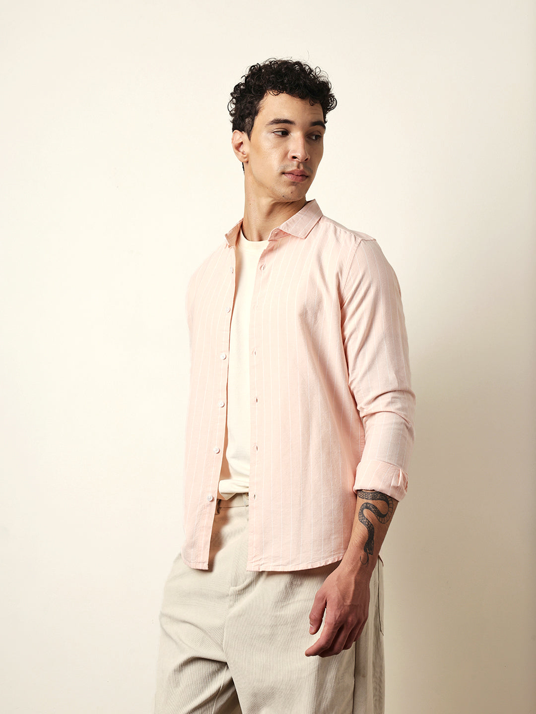 Men Modern Fit Casual Shirt