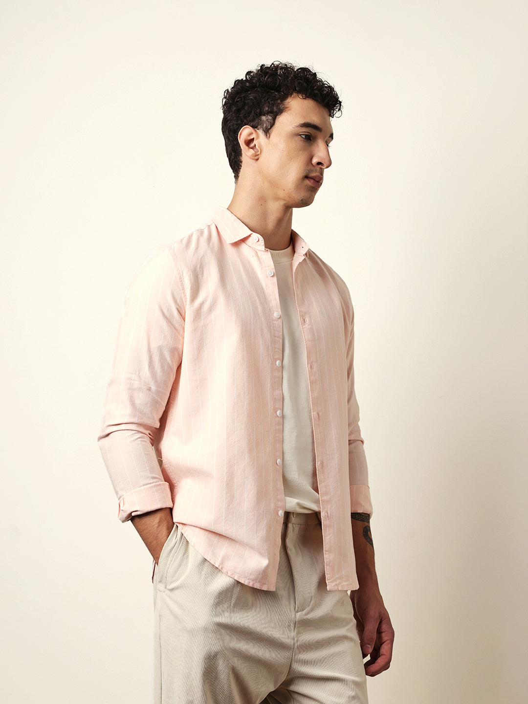 Men Modern Fit Casual Shirt