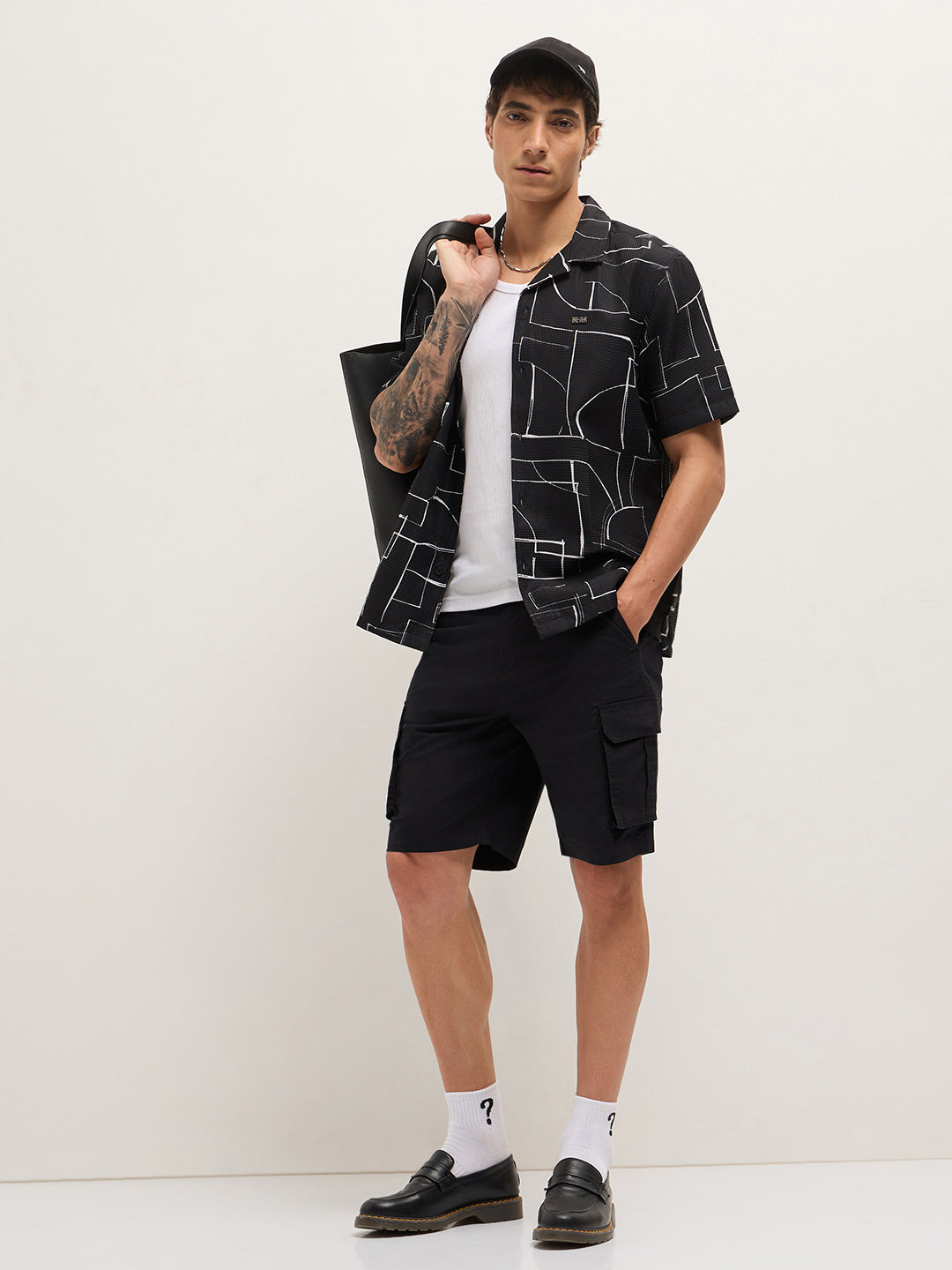 Men Black Casual Shirt