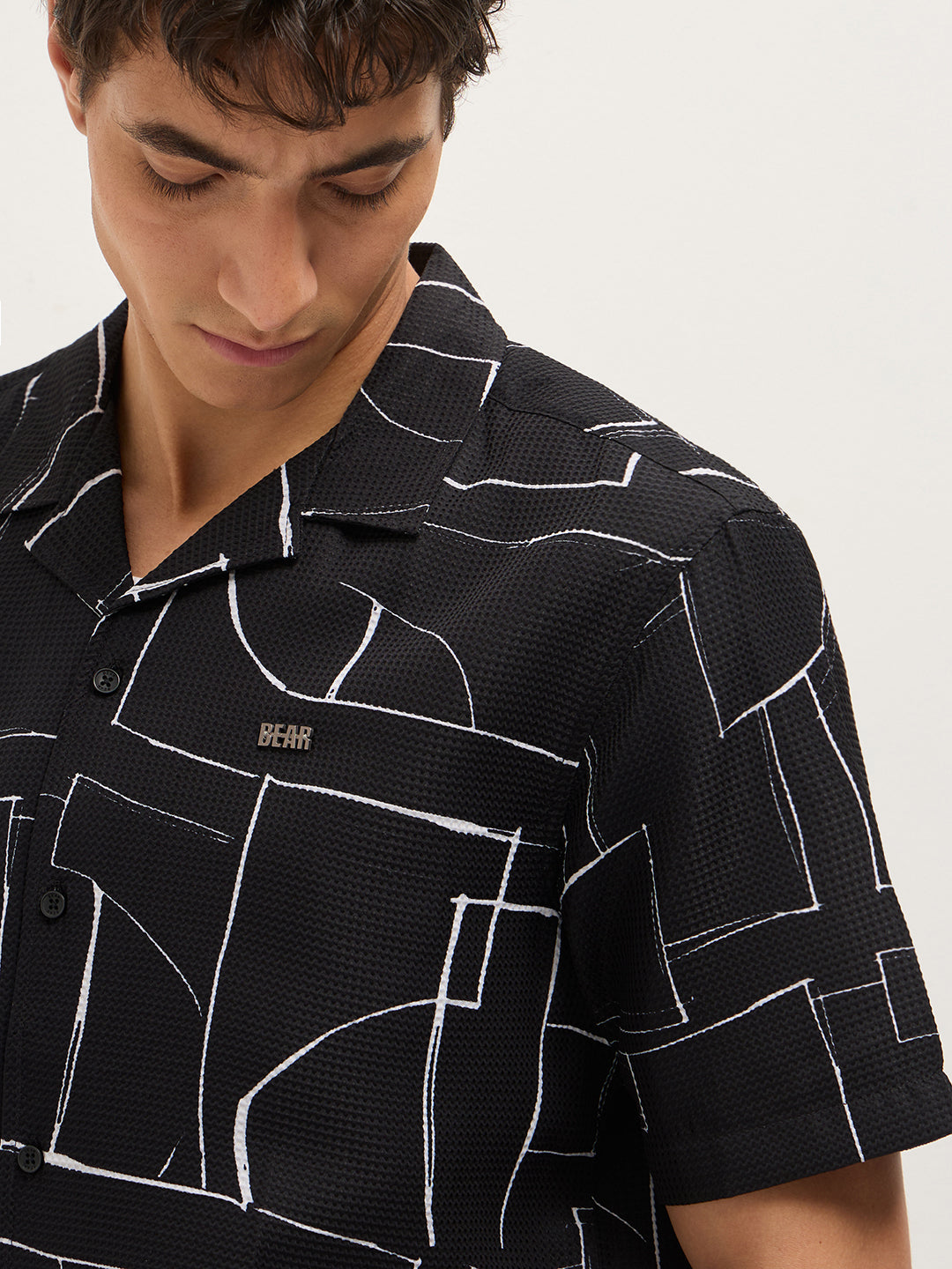 Men Black Casual Shirt
