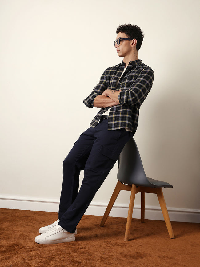 Men Modern Fit Casual Shirt