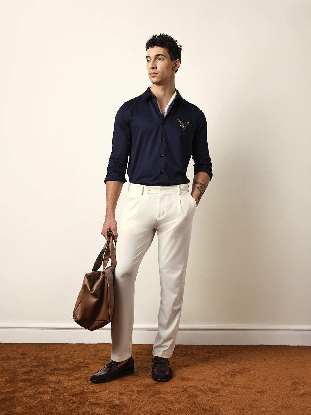Men Modern Fit Casual Shirt