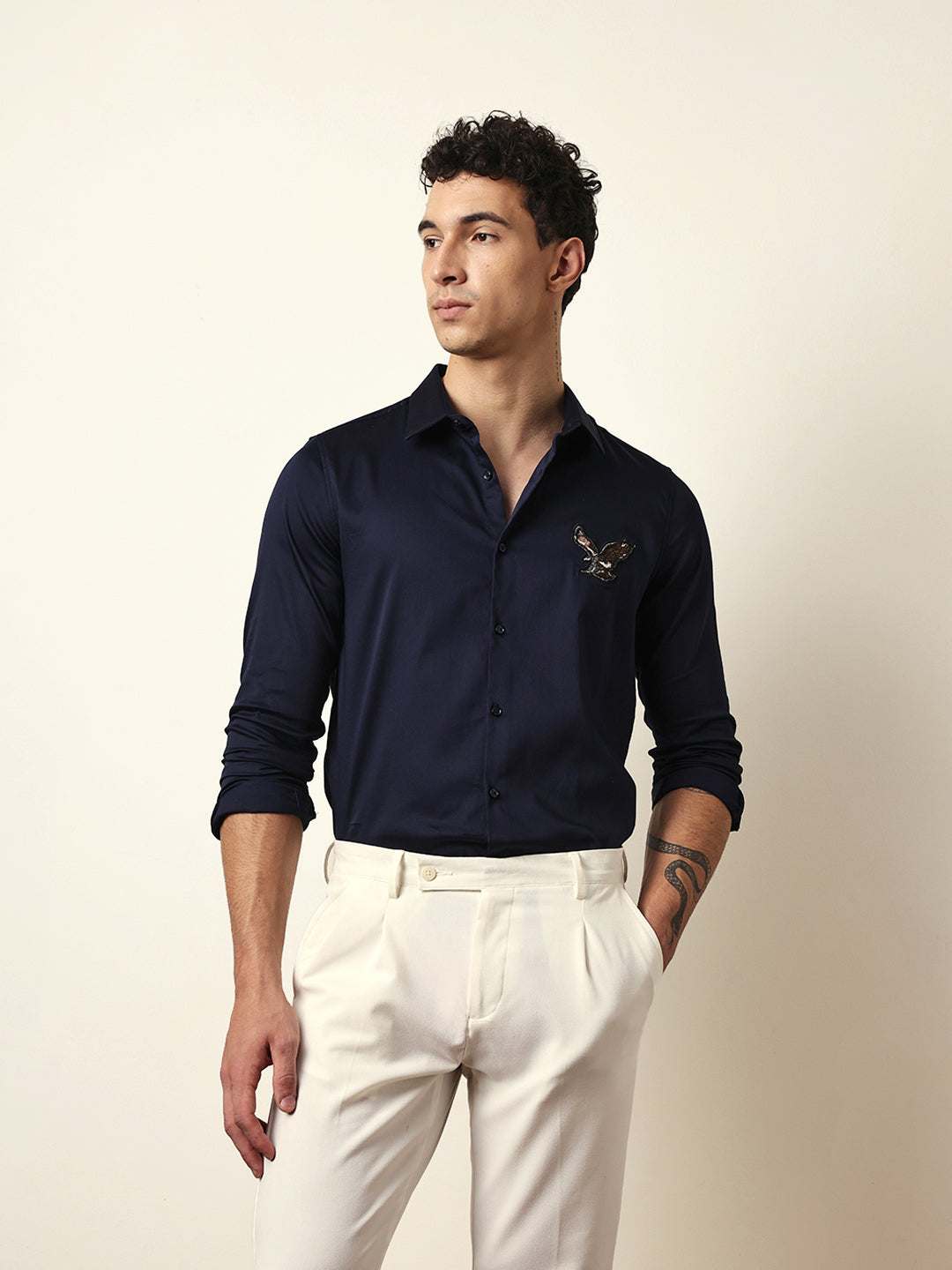 Men Modern Fit Casual Shirt