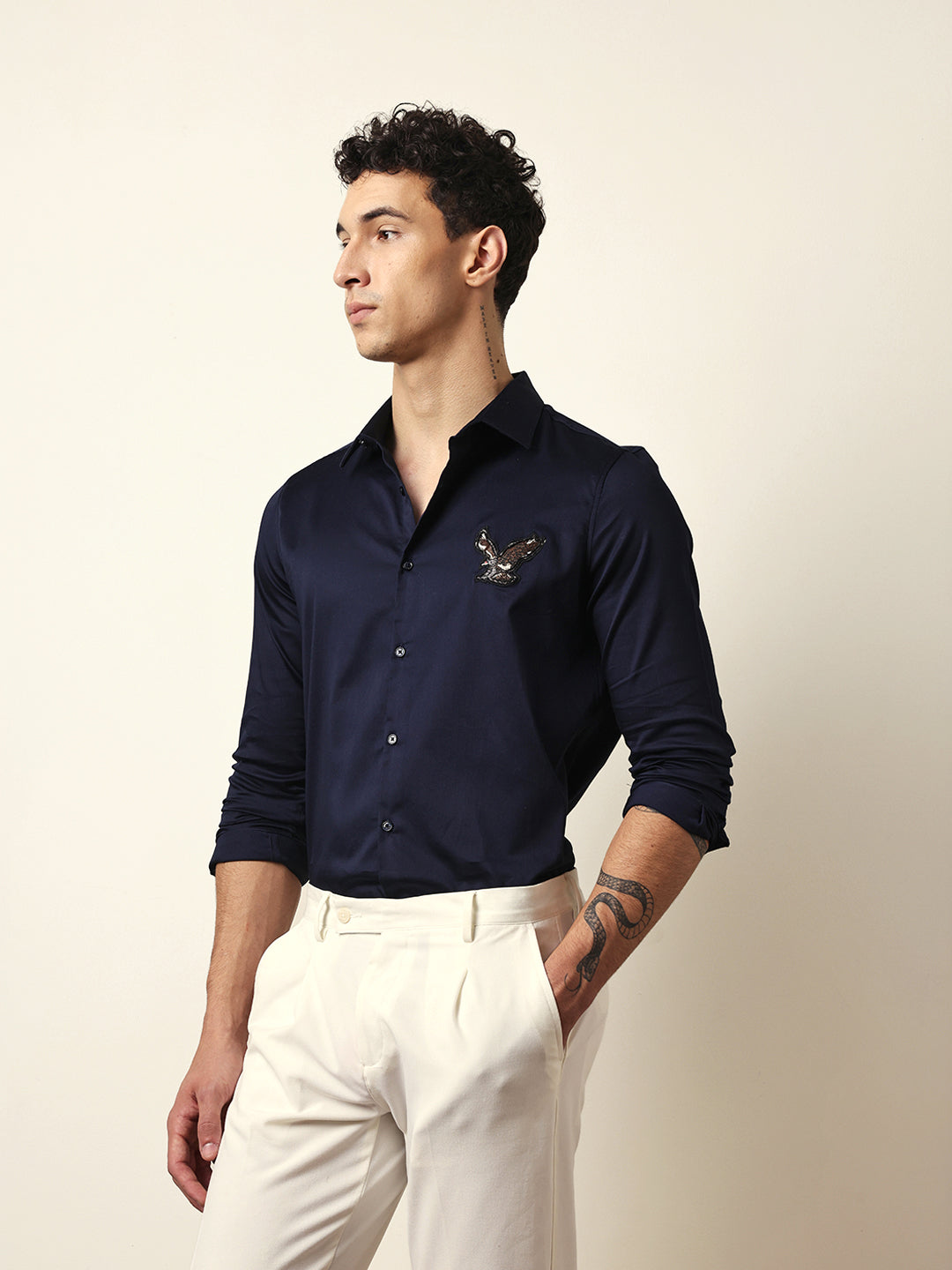 Men Modern Fit Casual Shirt
