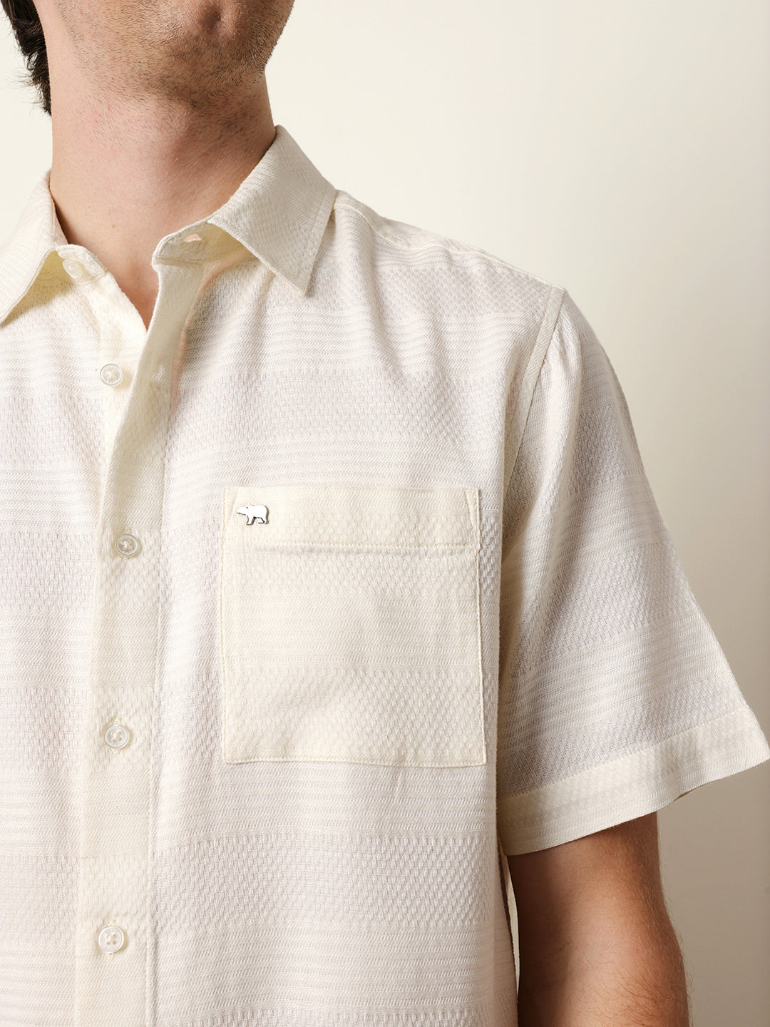 Men Solid Half Sleeve Casual Shirt