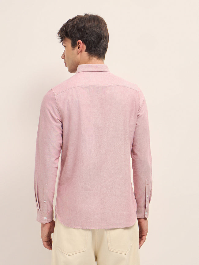 Men Cotton Solid Casual Shirt