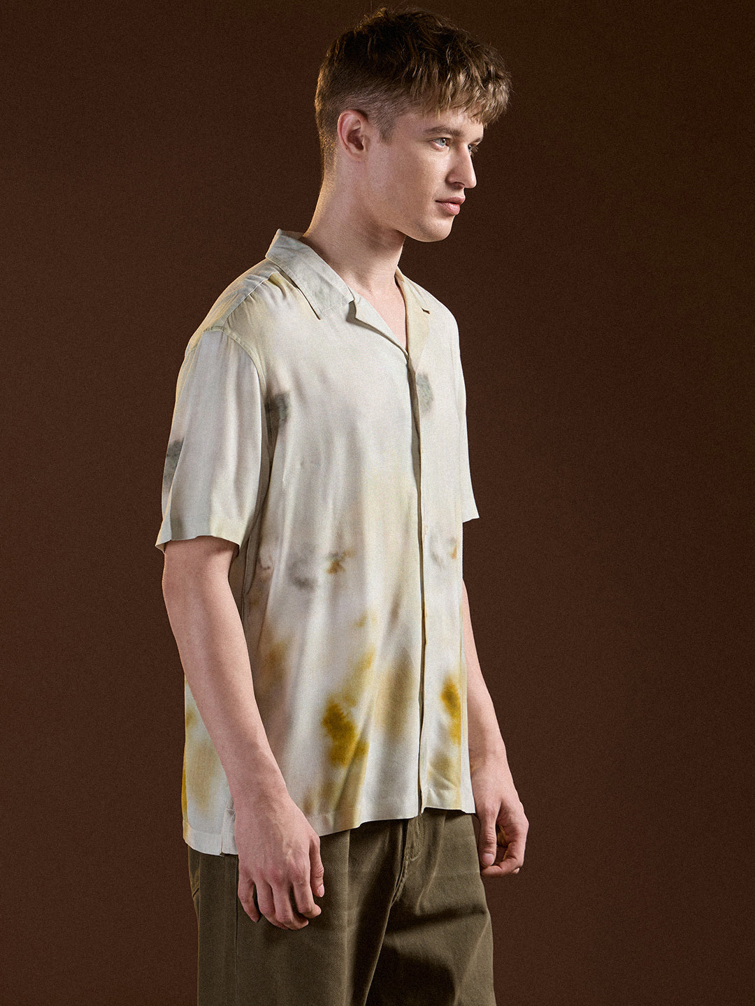 Men Multi-Color Abstract Print Regular Fit Casual Shirt