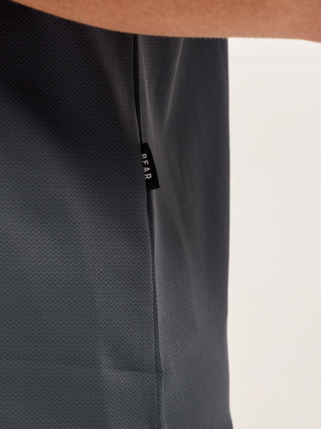 Men Charcoal Solid Nylon Blend Classic Spread Collar Shirt