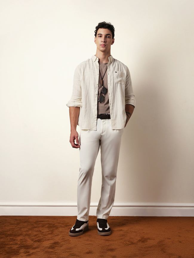 Men Modern Fit Casual Shirt