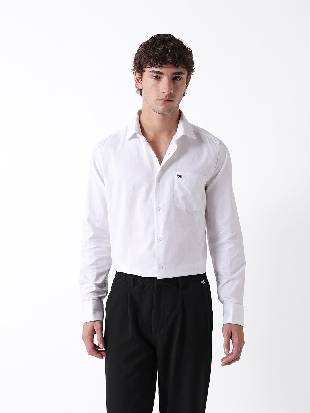 Men White Formal Shirt
