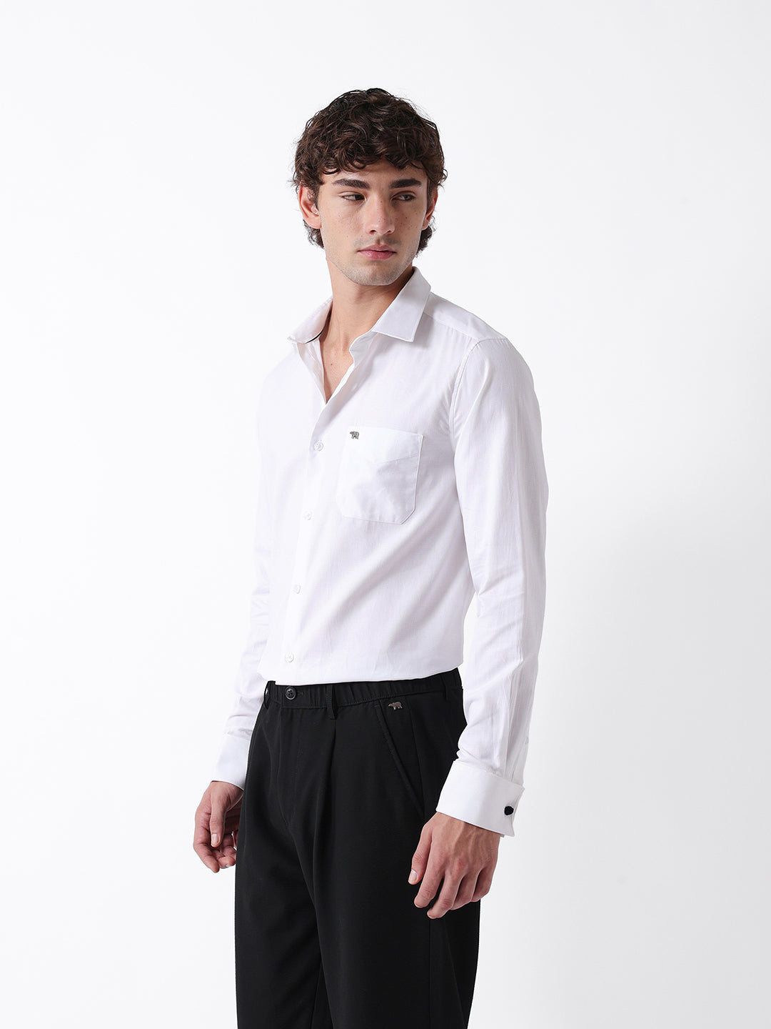 Men White Formal Shirt