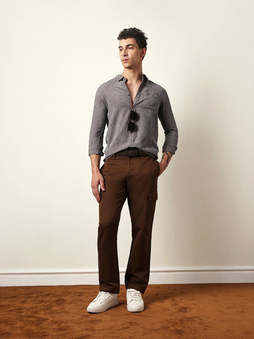 Men Modern Fit Casual Shirt