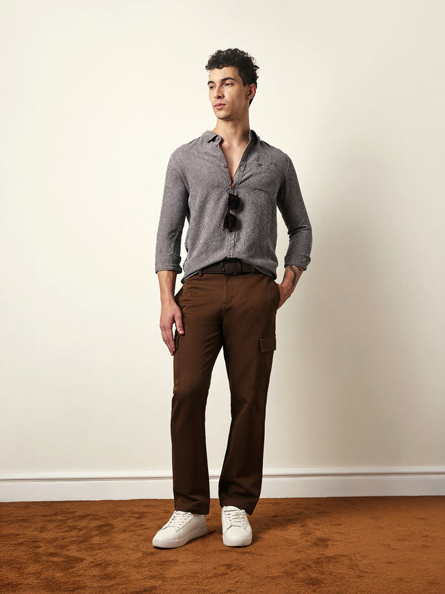Men Modern Fit Casual Shirt