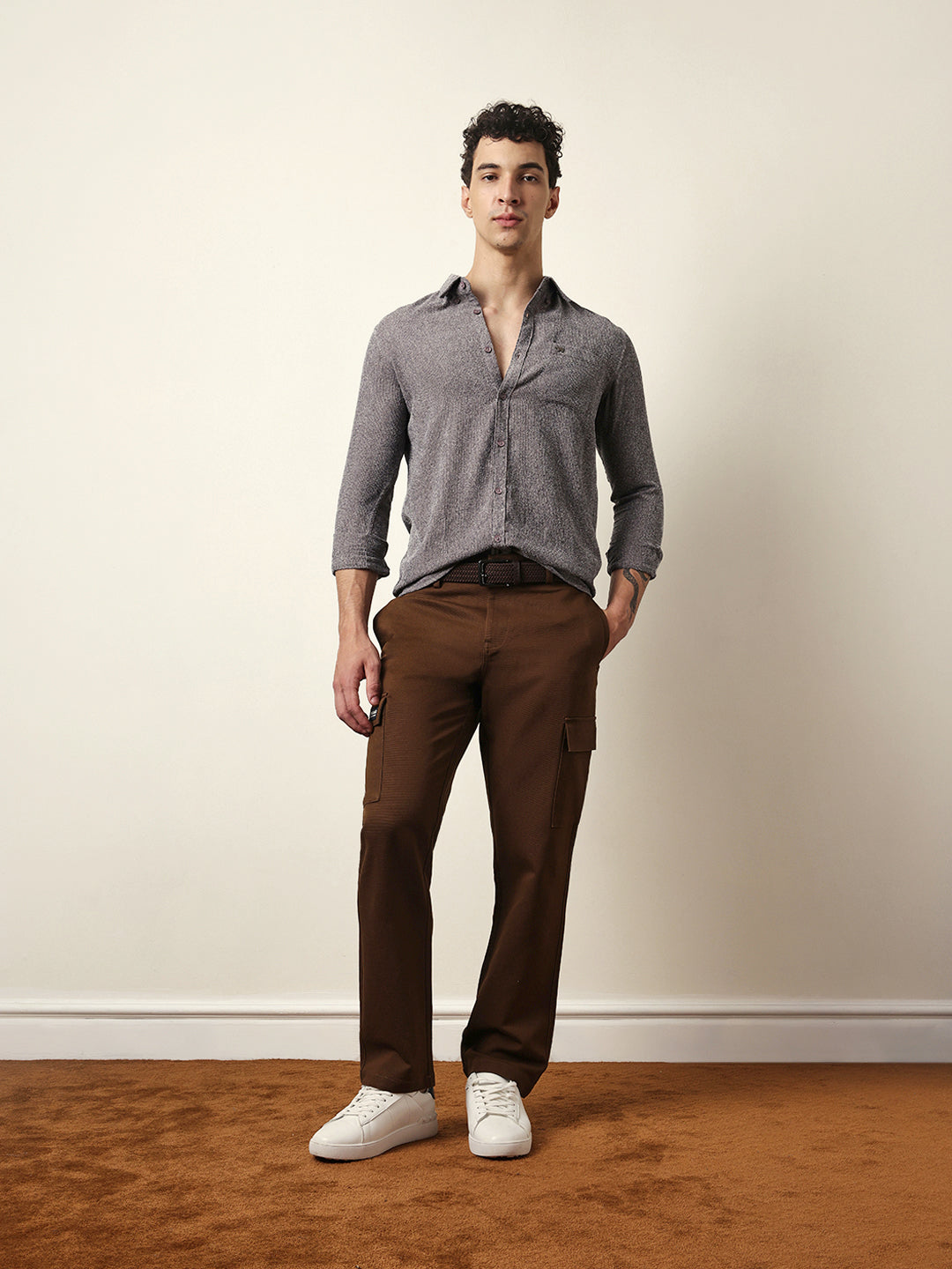 Men Modern Fit Casual Shirt
