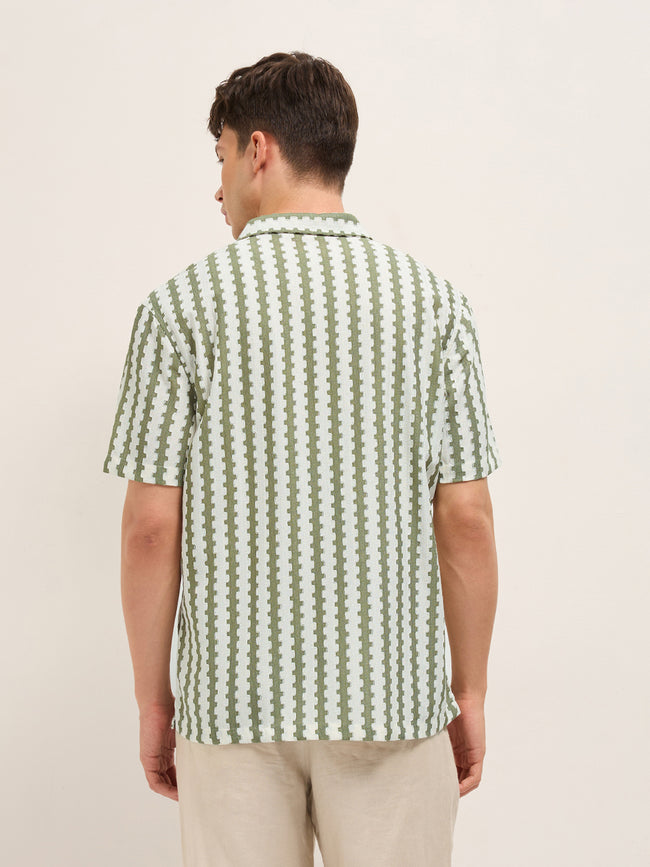 Men Green Casual Shirt