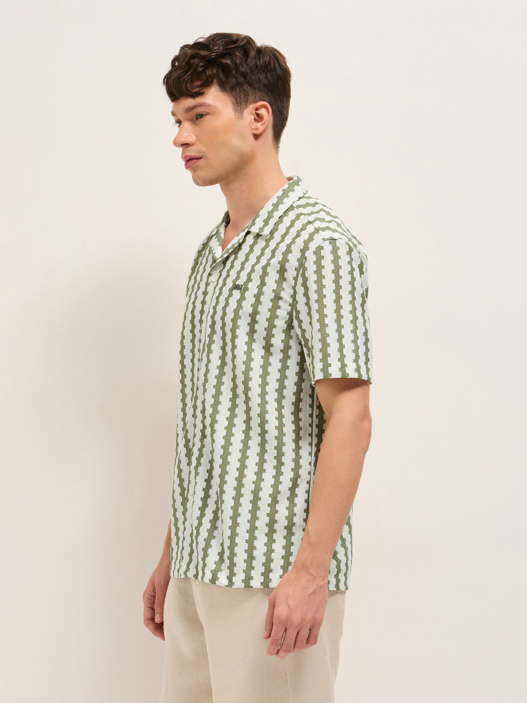 Men Green Casual Shirt