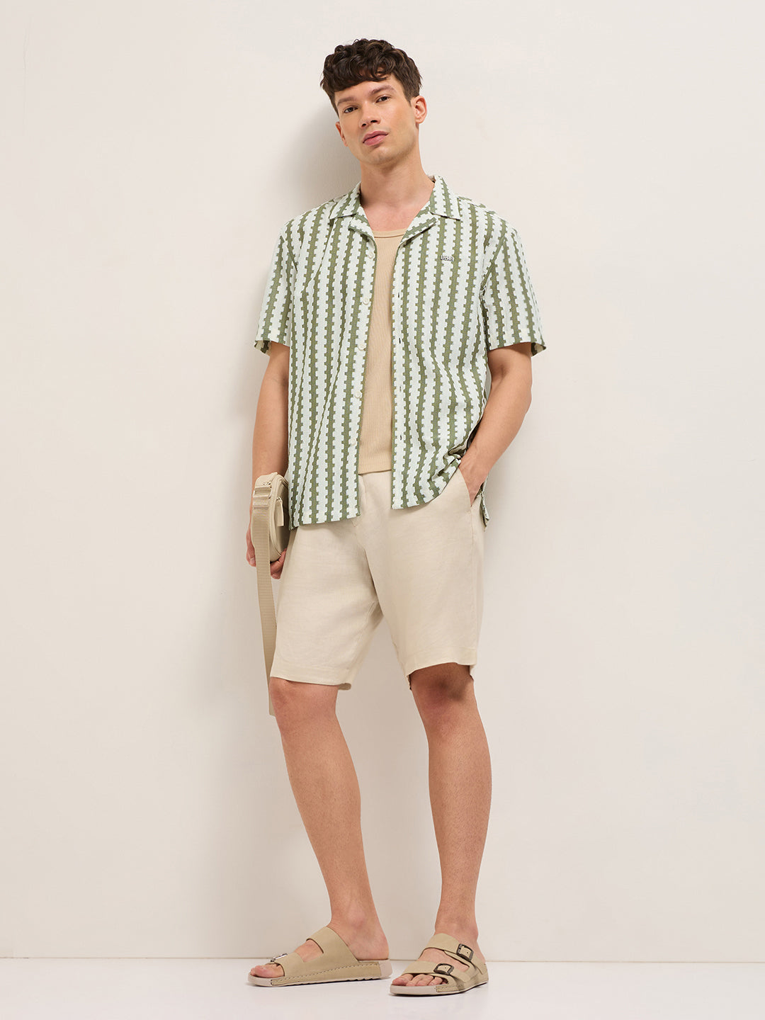 Men Green Casual Shirt
