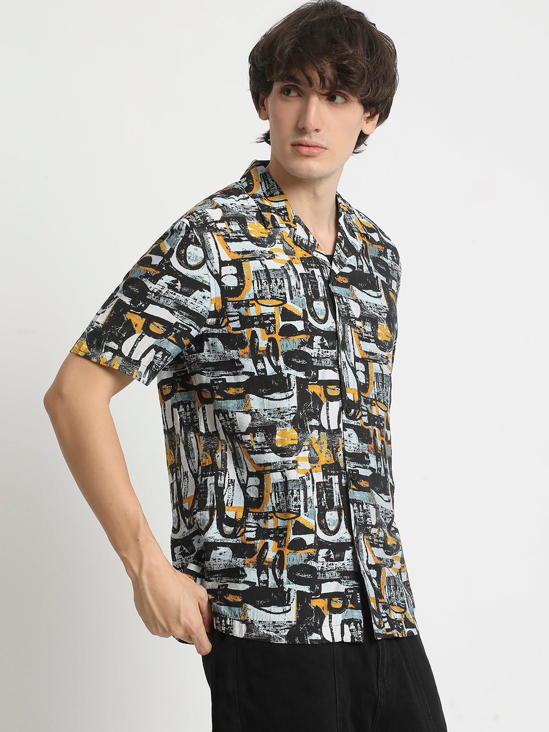 Men Multi-colour Printed Regular Fit Viscose Casual Shirt