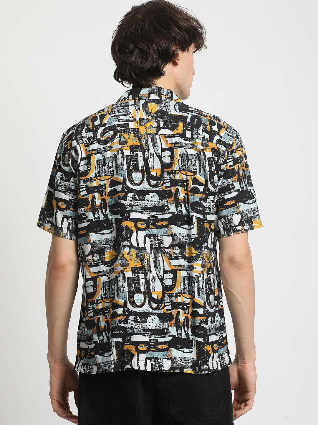 Men Multi-colour Printed Regular Fit Viscose Casual Shirt