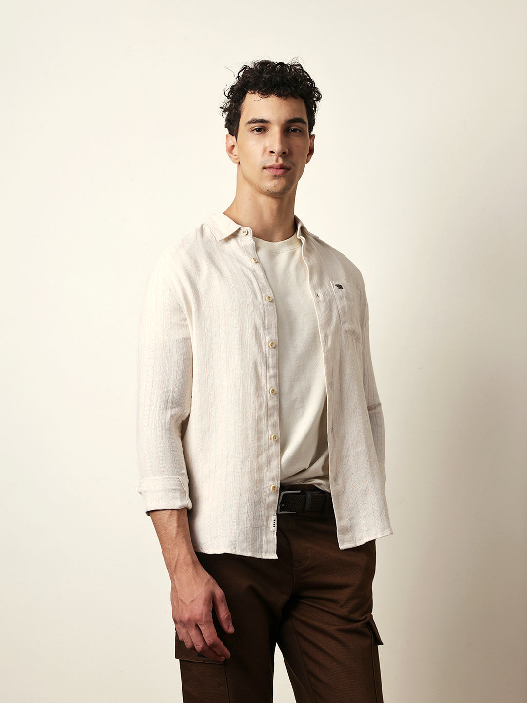 Men Modern Fit Casual Shirt