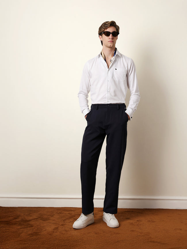 Men Solid Casual Full-Sleeve Shirt