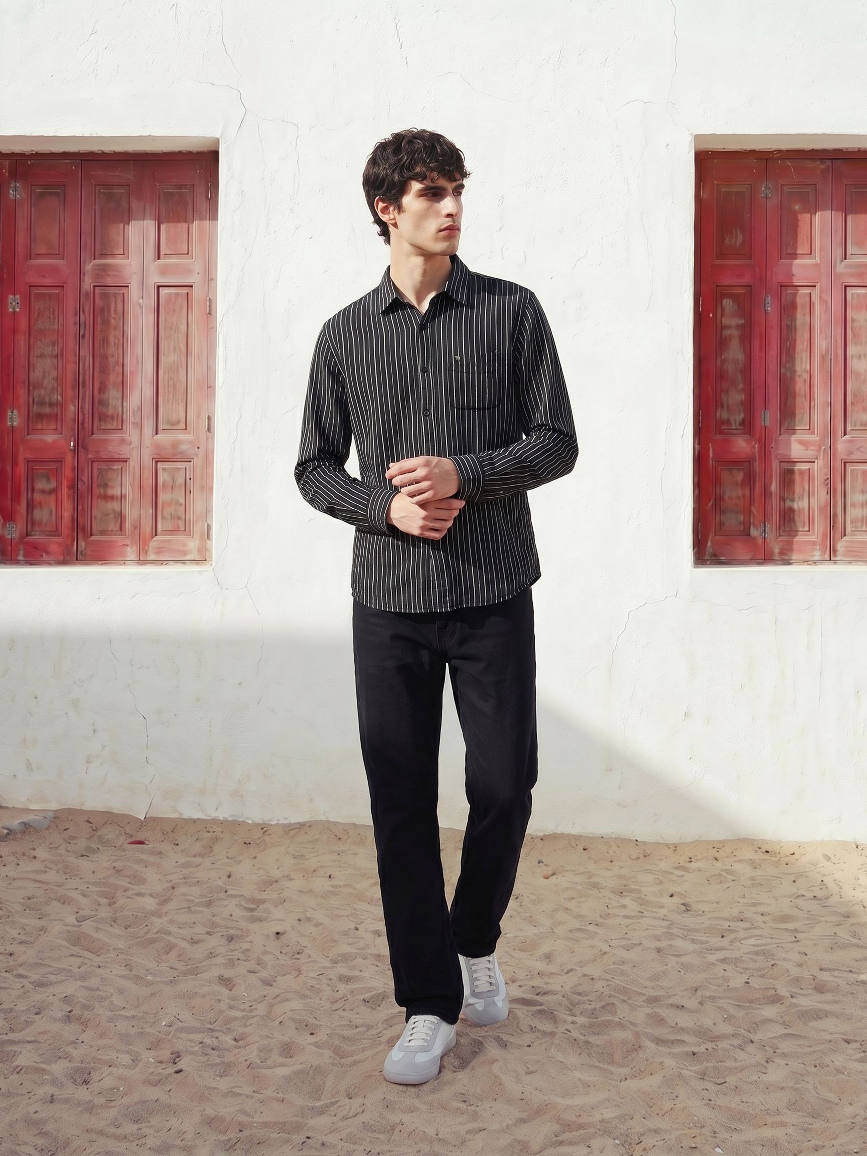 Men Black Casual Shirt