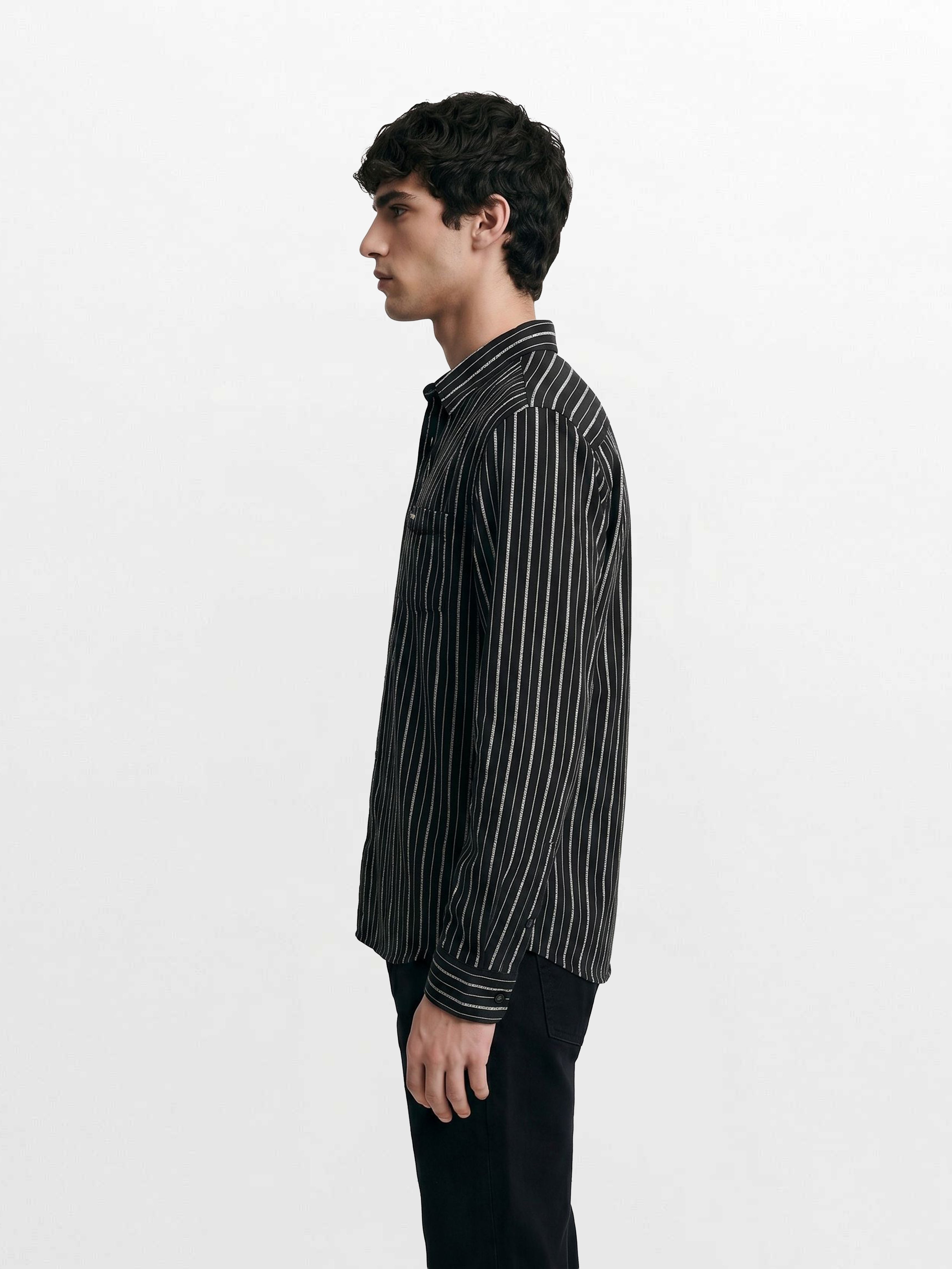 Men Black Casual Shirt