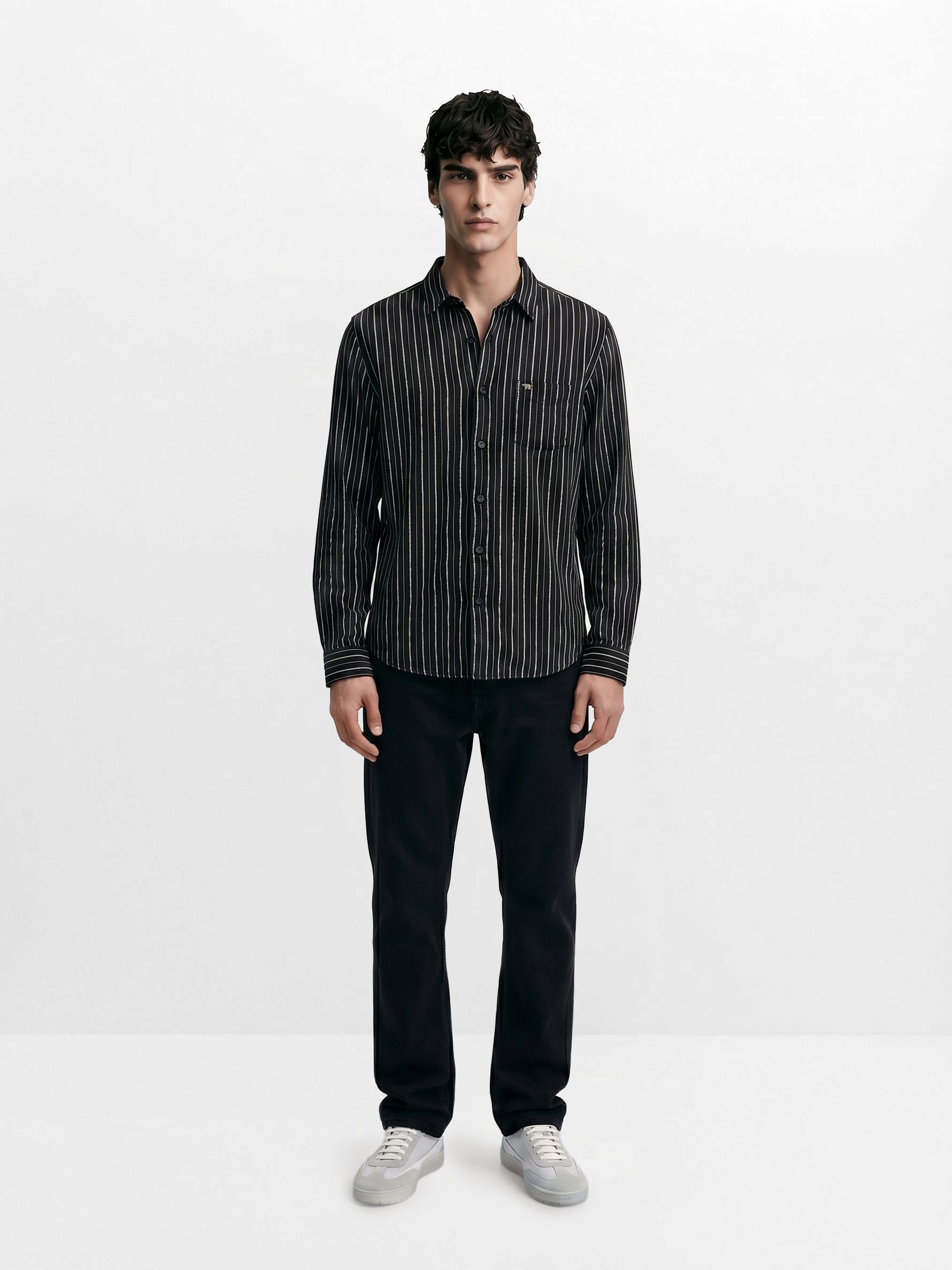 Men Black Casual Shirt