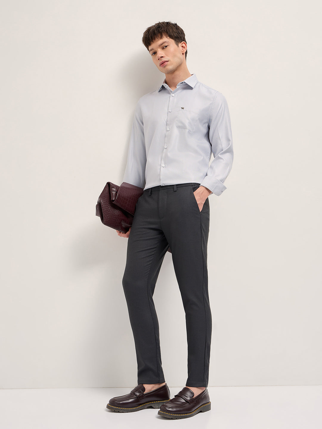 Men Grey Formal Shirt