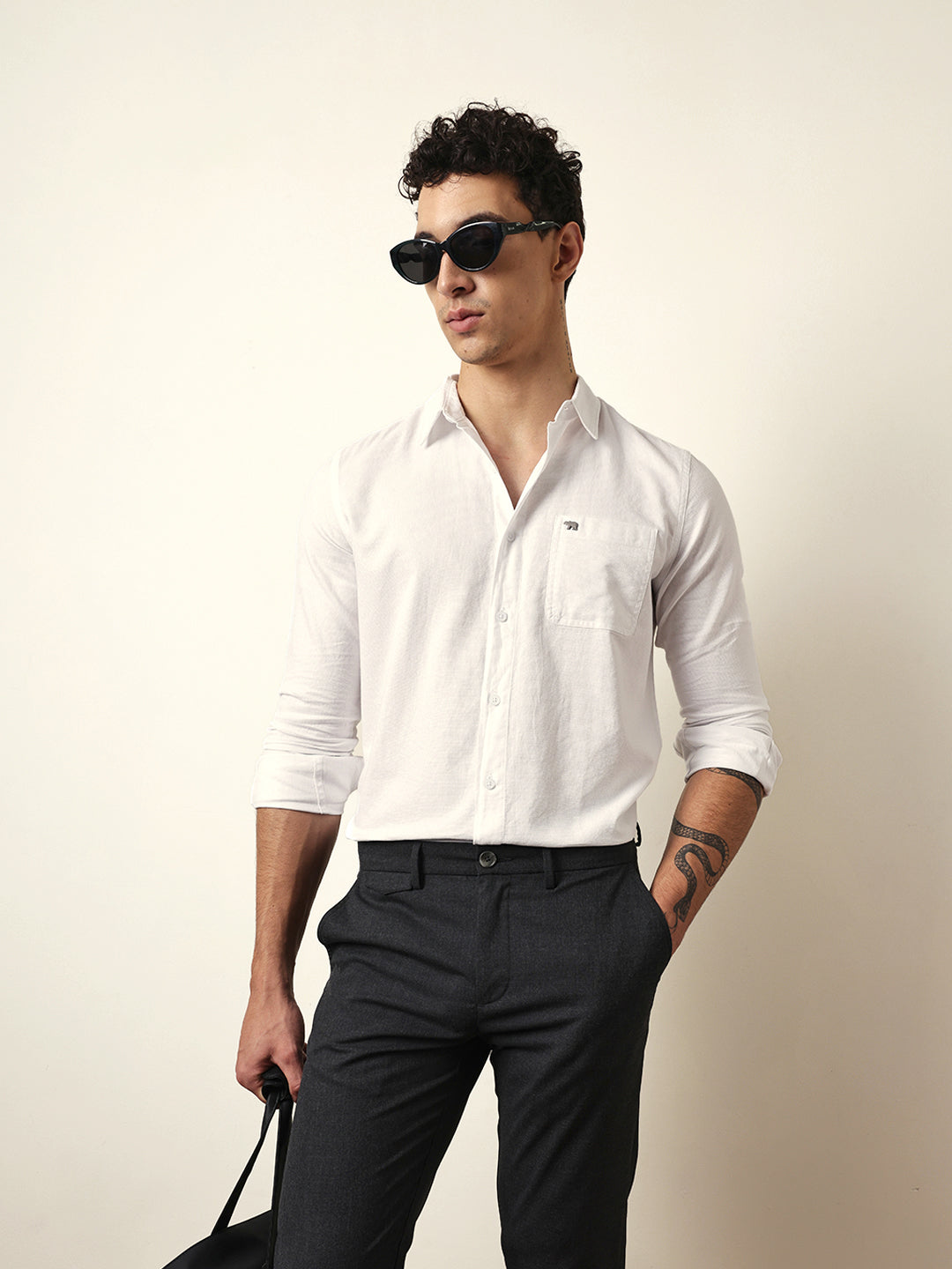 Men Modern Fit Casual Shirt