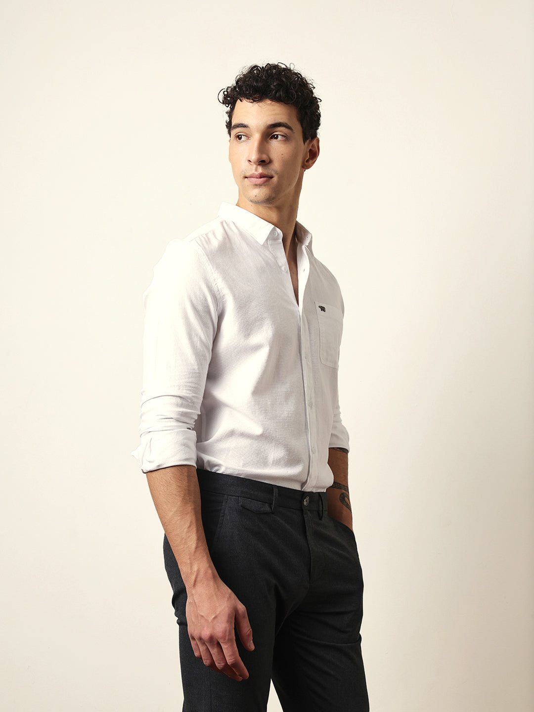 Men Modern Fit Casual Shirt