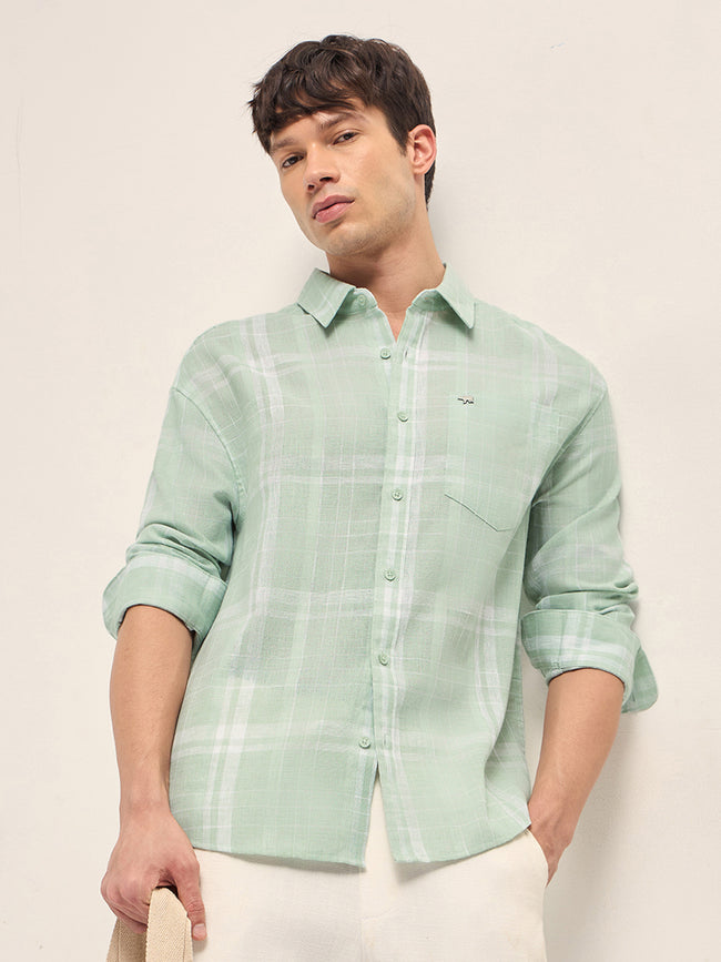 Men Checked Casual Shirt