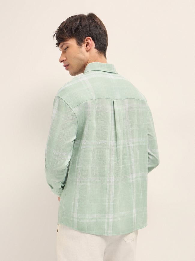 Men Checked Casual Shirt