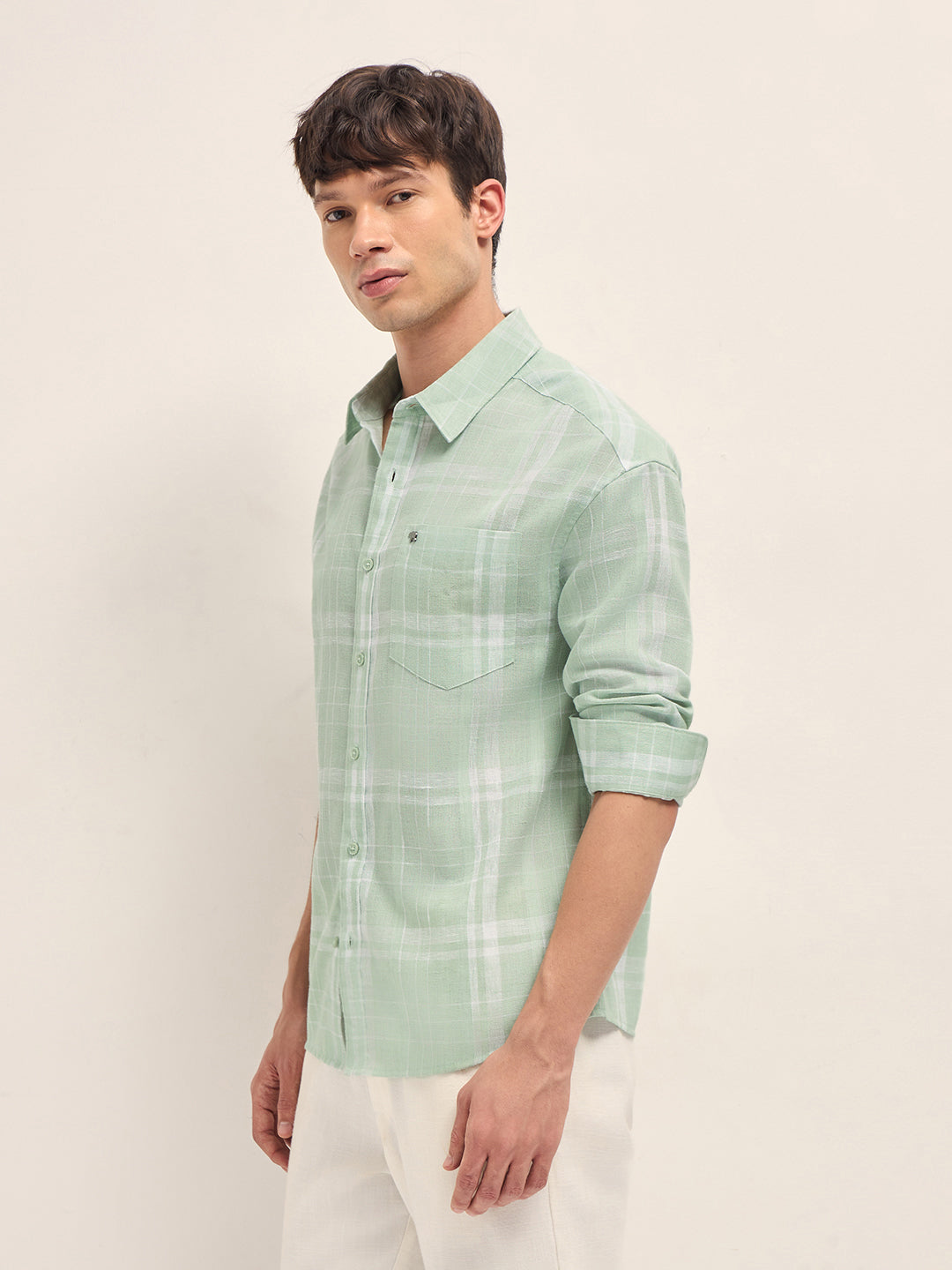 Men Checked Casual Shirt
