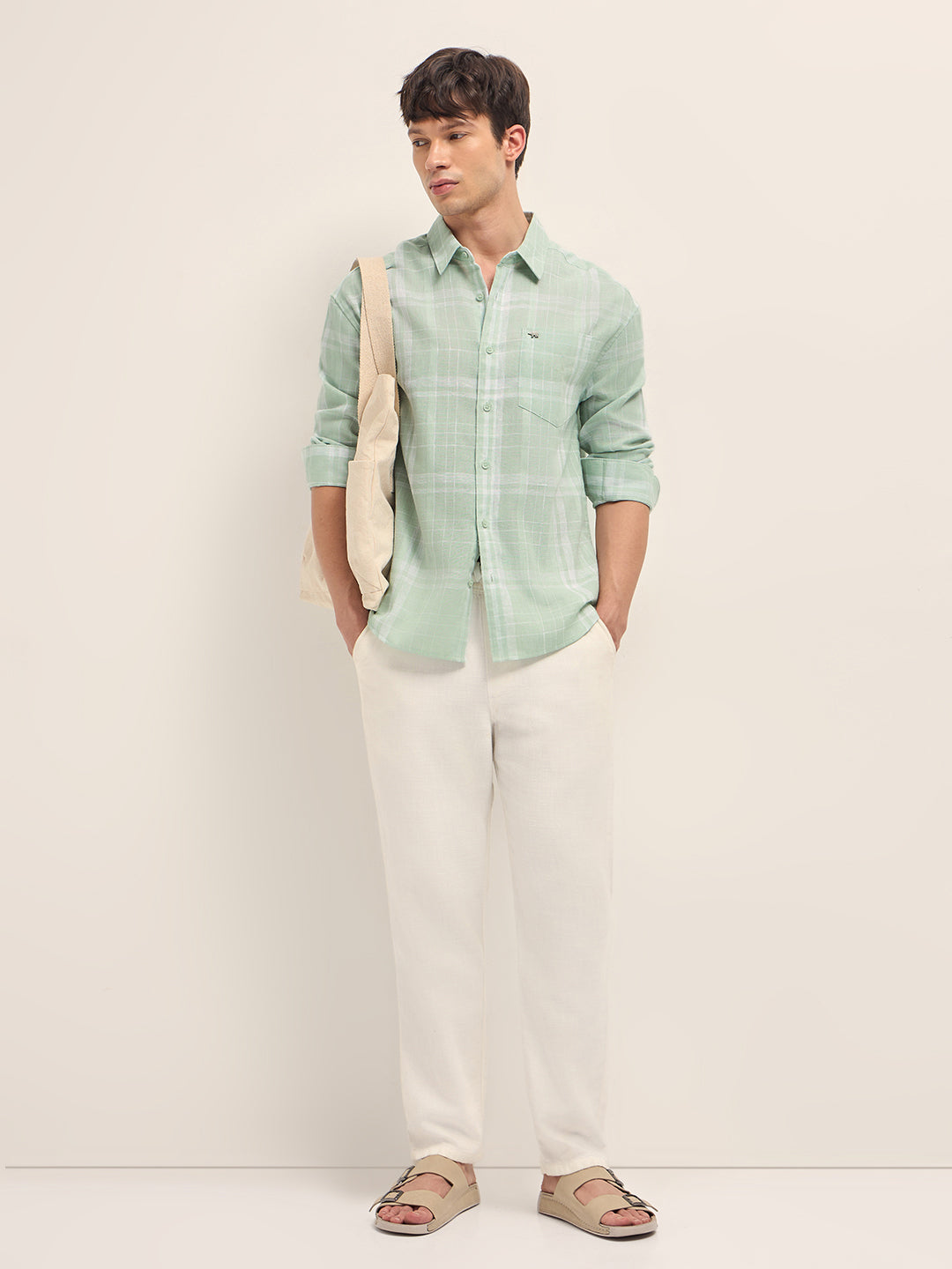 Men Checked Casual Shirt