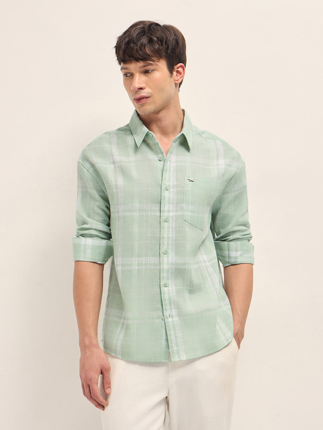 Men Checked Casual Shirt