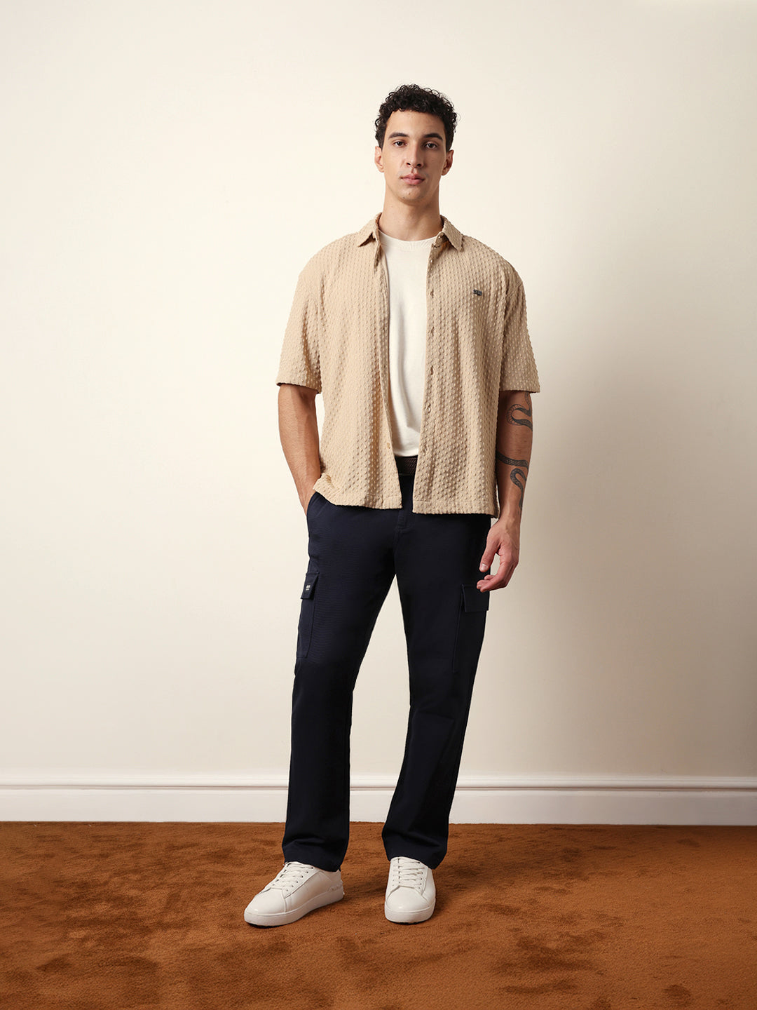 Men Modern Fit Casual Shirt