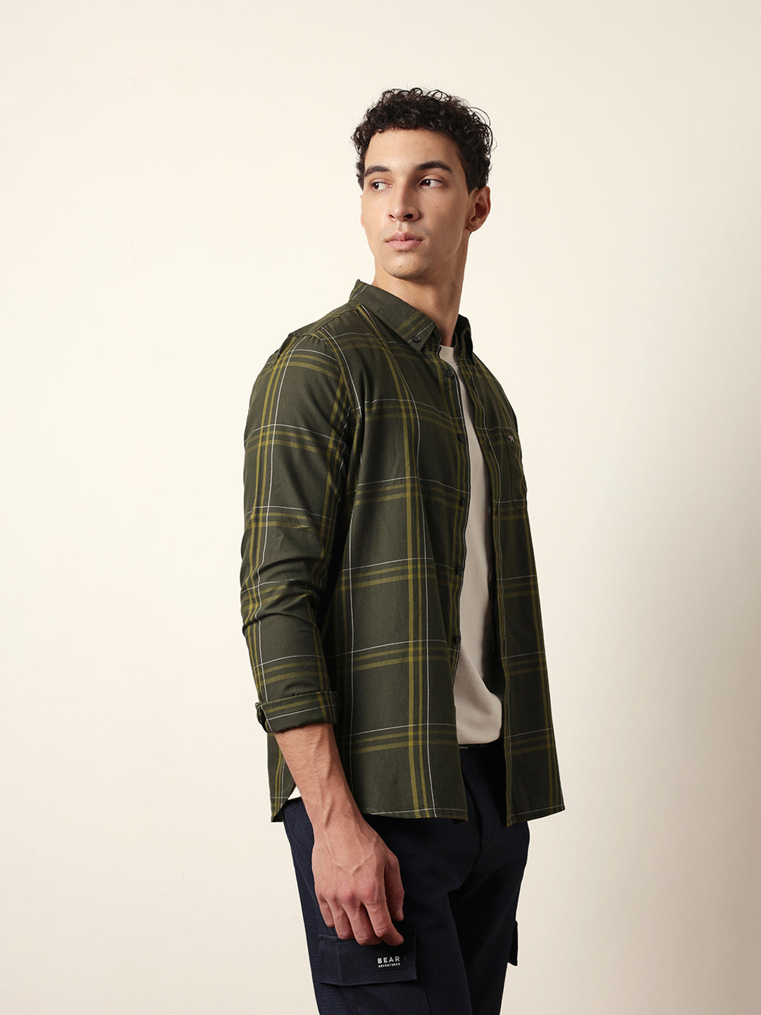 Men Modern Fit Casual Shirt