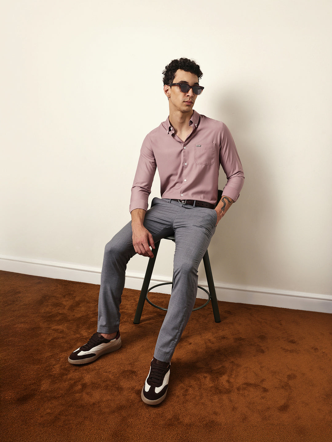 Men Modern Fit Casual Shirt