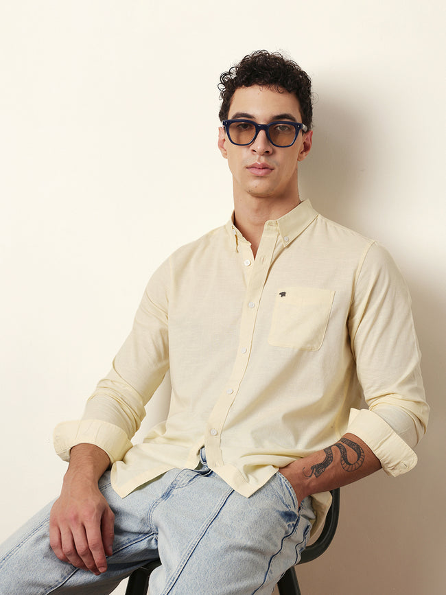 Men Modern Fit Casual Shirt