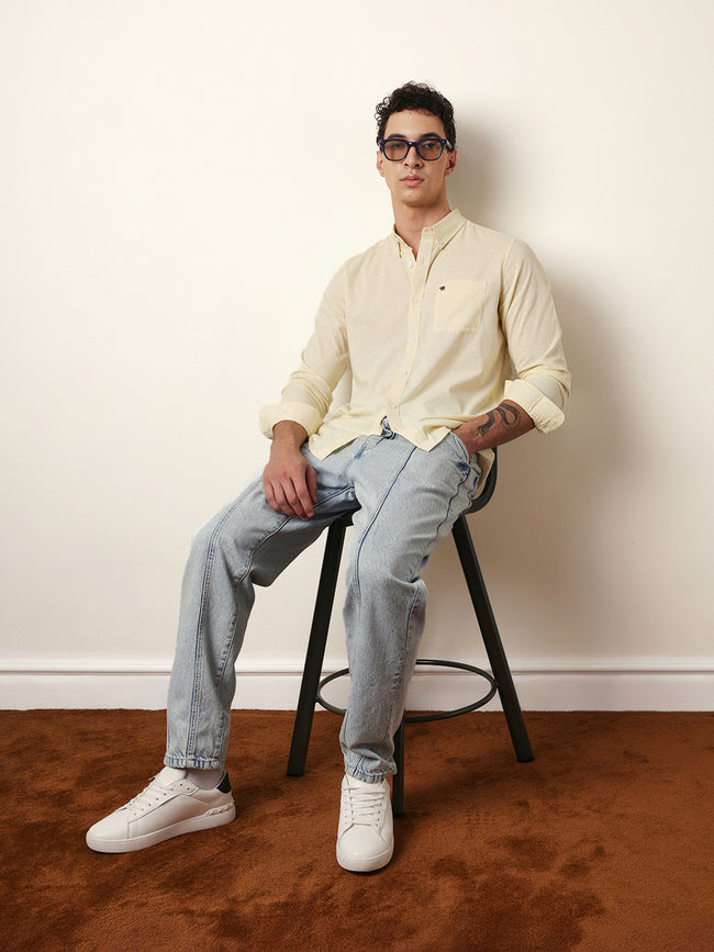 Men Modern Fit Casual Shirt