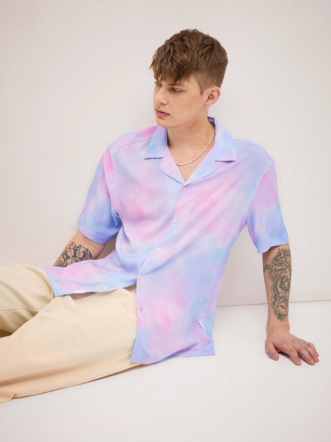 Men Multi-Color Tie-Dye Regular Fit Casual Shirt