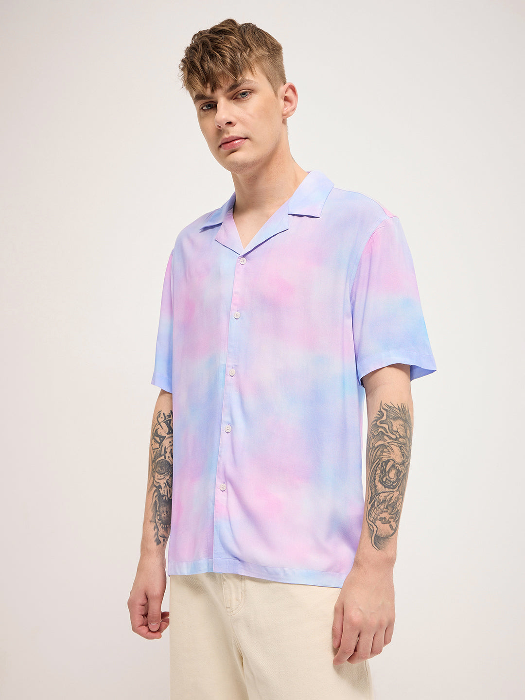 Men Multi-Color Tie-Dye Regular Fit Casual Shirt