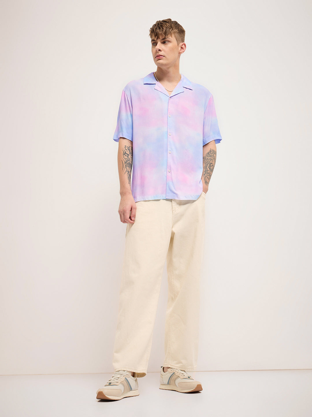 Men Multi-Color Tie-Dye Regular Fit Casual Shirt