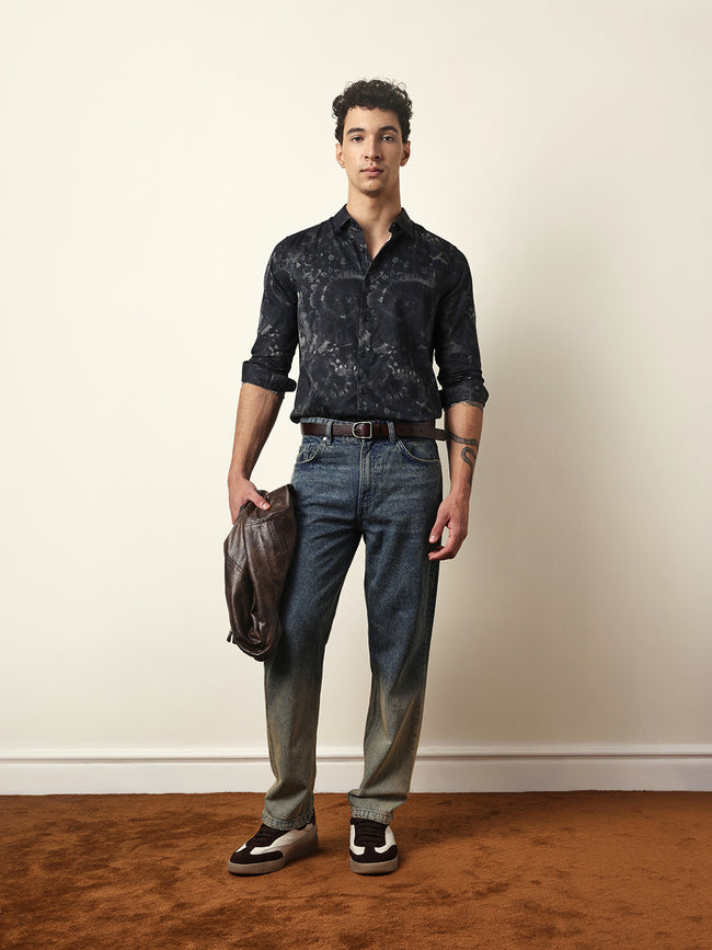 Men Modern Fit Casual Shirt