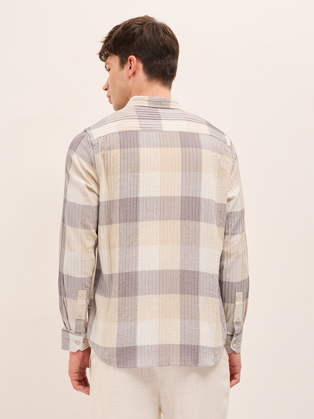 Men Buffalo Checks Casual Shirt