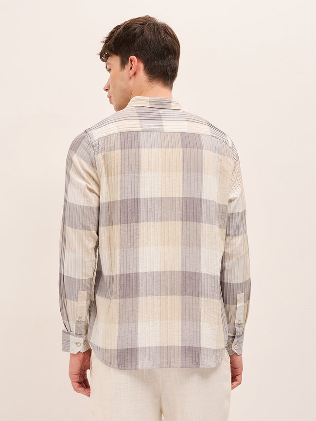 Men Buffalo Checks Casual Shirt