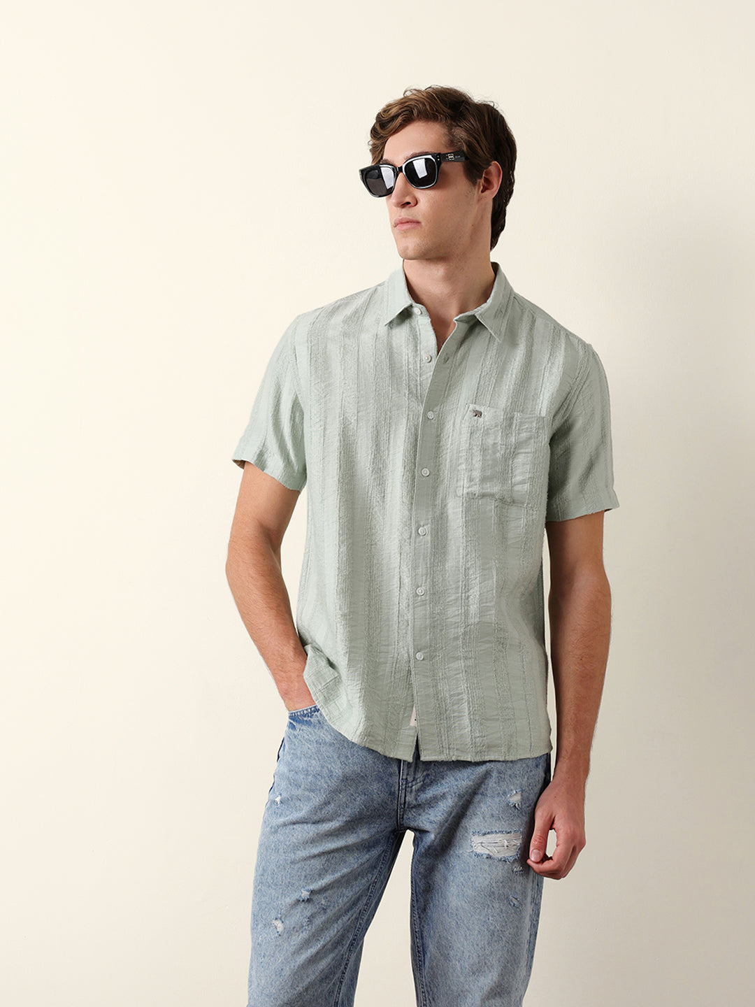 Men Shorts Sleeve Shirt